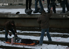 В Киеве мужчину раздавила электричка. Фото