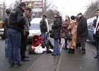 В Киеве «Шевроле» сбила девушку. Фото