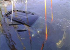 Киев. «Лендкрузер» утонул в реке, спасаясь от ГАИшников. Фото