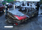 Жуткое ДТП в Днепропетровске. Авто сгорело вместе с водителем. Фото