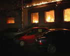 В Киеве горел магазин. Фото