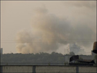 Пол-Киева затянуло дымом. Такого пожара давно уже не было. Фото с места происшествия