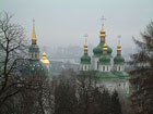 В Киеве горел Выдубицкий монастырь. Фото
