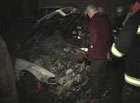 В Киеве водитель «бумера» чуть не сгорел в собственной тачке. Фото