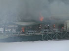 Грандиозный пожар произошел в киевском Гидропарке. Фото