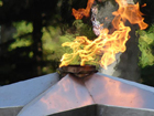 Веселые жители Севастополя жарят шашлыки на «Вечном огне»