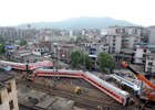 В Китае не смогли разъехаться два пассажирских поезда. Жертв – немеряно. Фото