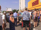 В Киеве крутой «японец» сбил двоих пешеходов. После чего влетел в супермаркет. Фото