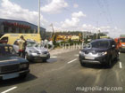 В Киеве один крутой джип заставил другого кувыркаться. Фото