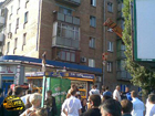 В Киеве образовалась огромная пробка из-за… киоска. Фото