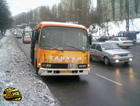 Киевские маршрутки легко могут потерять колесо во время движения. Фото с места ДТП