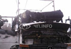 В Киеве около АЗС вспыхнул грузовик. Фото