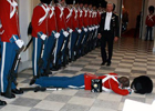 В Дании гвардеец потерял сознание во время торжественной церемонии. Фото