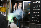 В Киеве магазин с шубами облили краской и забросали дымовыми шашками