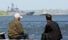 Корабль ЧФ РФ потопил украинское судно. Фото с места событий