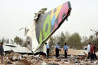 Авиакатастрофа в Ливии. Фото с места событий