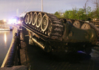 В Москве перевернулся… танк. Фото