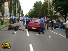 Жуткая авария в центре Киева. Лихач на мотоцикле разбился насмерть. Фото