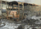 В Киеве сгорела автостоянка. Вместе с машинами. Фото