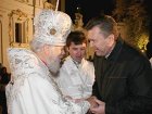 Янукович поздравил митрополита Владимира с именинами