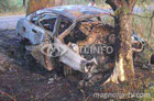 В Крыму «Шевроле» врезался в дерево и загорелся. Три жизни мгновенно оборвались. Фото
