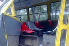 В Киеве пассажирский автобус конкретно намял бока трамваю. Фото