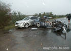Жуткая авария на Николаевщине. В результате столкновения легковушки и грузовика погибли 4 человека. Фото