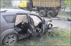На Днепропетровщине джип столкнулся с грузовиком. Погибла маленькая девочка. Фото
