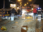 Неслабая авария в Киеве. 4 машины превратились в груду металла, а два человека отправились на тот свет. Фото