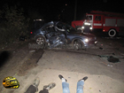 Киевлянка за рулем «Бумера» убила свою подругу и водителя «ВАЗа». Фото