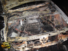 Киевлянин сбил двух пешеходов, врезался в отбойник и сгорел заживо в своей машине. Фото