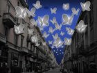 Гигантские светящиеся бабочки заполонили Милан. Фото