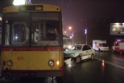 Катавасия на киевской дороге. В аварию одновременно попали три легковушки и троллейбус. Фото