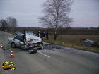 Лобовая авария на Киевщине. Два «японца» не смогли поделить дорогу. Фото