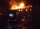 В Киеве знатно горела мебельная фабрика. Потушить удалось только через четыре часа. Фото