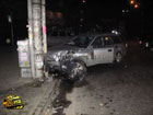 Неработающий светофор в Киеве отправил «Субару» прямиком в столб. А людей – в больницу. Фото
