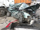 На Черниговщине два грузовика раздавили легковушку вместе с водителем. Фото