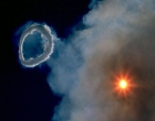 Вулкан, который умеет пускать кольца дыма. Фото
