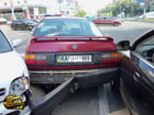 В Киеве девушка на «Ниссане» умудрилась свести в кучу сразу три автомобиля. Фото