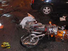 В Киеве мотоциклист погиб, врезавшись на большой скорости в «китайца». Фото