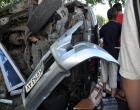 Одессит на скорости снес ларек и превратил автомобиль в груду металла. Фото