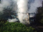 В России автобус сгорел, лоб в лоб столкнувшись с Volvo. Выжить не удалось никому. Фото