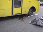 В Киеве невнимательный водитель маршрутки на «зебре» раздавил молодого парня. Фото