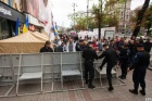 Еще один день вялотекущей пародии на  Майдан. Громкие лозунги, пустые палатки, зевающий «Беркут». Фото