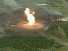 В Турции взорван мощный газопровод. Огонь достигает 60 метров в высоту