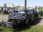 В Киеве «Хонда», выехав на «красный», отправила на тот свет водителя «Форда». Фото