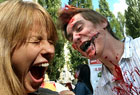 На выходных по киевским улицам разгуливали зомби. Фото