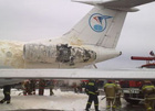 Россия: пассажиры Ту-134 услышали хлопок и самолет загорелся. Фото