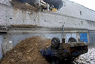Грандиозный оползень произошел в Днепропетровске. Разрушены 14 гаражей с машинами. Фото