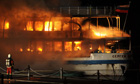 Теплоход из фильма «День выборов» сгорел и благополучно утонул в Москве-реке